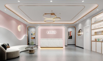 现代美容SPA店3D模型下载